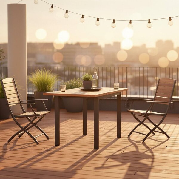 Gardenson Miza Za Balkon Gardenson, Raztegljiva, 65-130x65