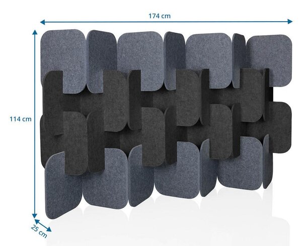 MID.YOU Pregradna Stena Flexmiut Plug, Siva, 4-Delna