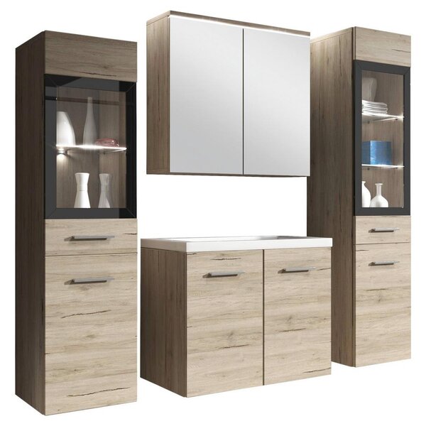 P & B Kopalnica Madrit, Barva Hrasta, Led, 5-Delno