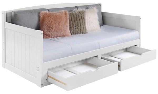 P & B Raztegljiva Postelja Storm, Bela, 90-180x200