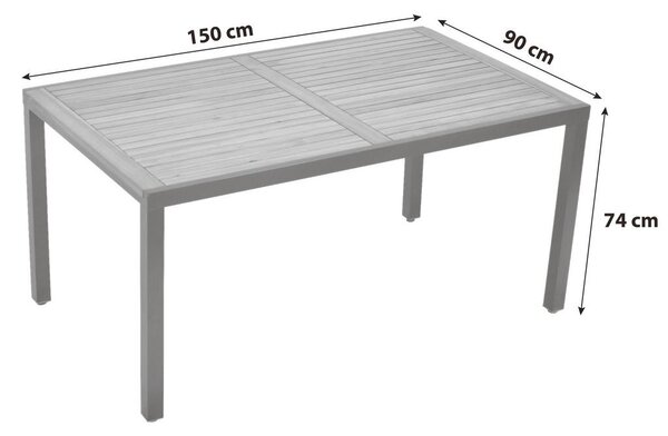Gardenson Vrtna Miza Gardenson, Masivno, 150x90