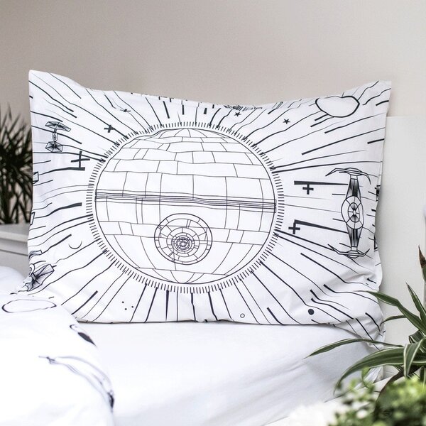 Bombažna otroška posteljnina z žarečim učinkom za enojno posteljo 140x200 cm Star Wars - Jerry Fabrics