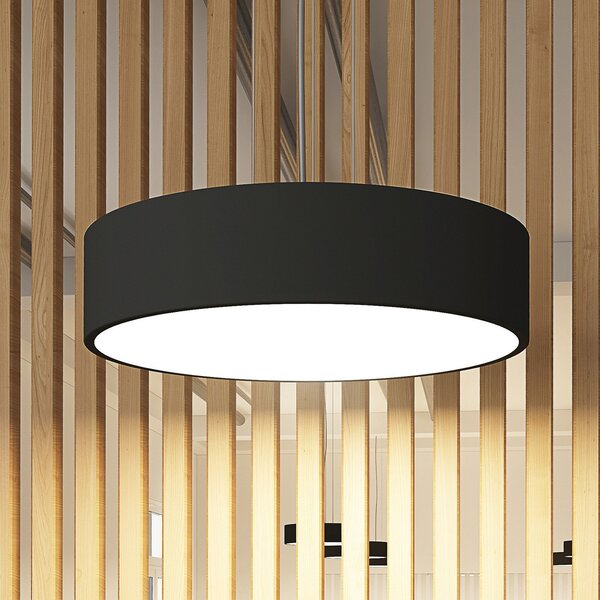 Arcchio LED viseča svetilka Noabelle, črna, 40 cm, kovinska, zatemnjen, Črna, Kuhinja, Kovina, Sodobni