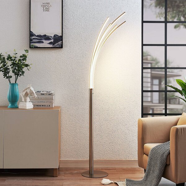 Lindby Talna svetilka Boba z več rameni LED, Kovinska, Dnevna soba / jedilnica, Aluminij, Sodobni