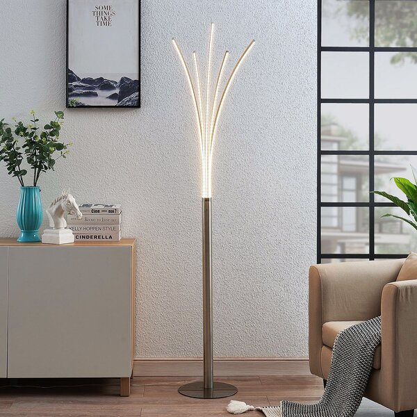 Lindby Talna svetilka Boba z več rameni LED, Kovinska, Dnevna soba / jedilnica, Aluminij, Sodobni