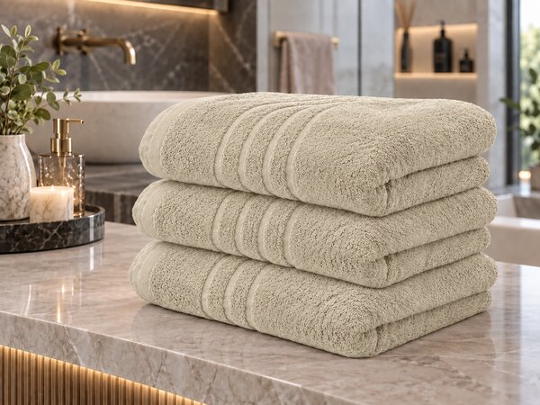 Brisača Comfort 70 x 140 cm krem, 100% bombaž