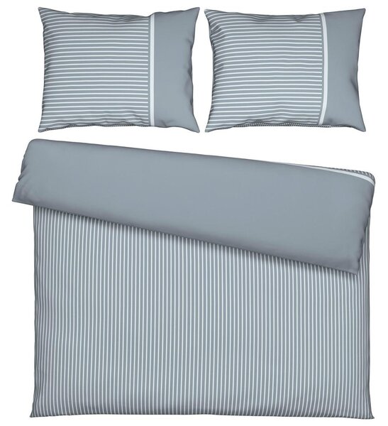 Mömax Posteljnina Johannes Xxl, Sivomodra, 2x60/80, 200/200