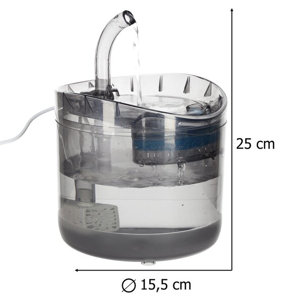 Avtomatski pitnik za pse in mačke s filtrom 1,8 L - USB