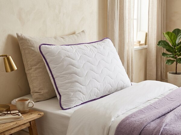 Vzglavnik z vonjem STELLA LAVENDER 70x90 cm, bel