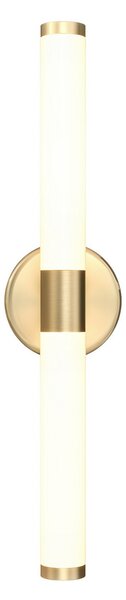 Maytoni LED stenska svetilka Axis, zlate barve, višina 35,6 cm, Zlata / medeninasta, Dnevna soba / jedilnica, Kovina, Sodobni