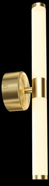Maytoni LED stenska svetilka Axis, zlate barve, višina 35,6 cm, Zlata / medeninasta, Dnevna soba / jedilnica, Kovina, Sodobni