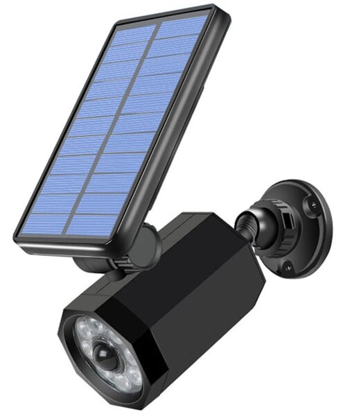 Solarna LED lažna kamera in svetilka s senzorjem gibanja in mraka