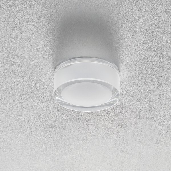 Wever & Ducré Lighting WEVER DUCRÉ Mirbi IP44 1.0 LED vgradna svetilka okrogla, zatemnjen, Bela, Kopalnica, Plastika, Dizajn, Vgradne svetilke okrogle