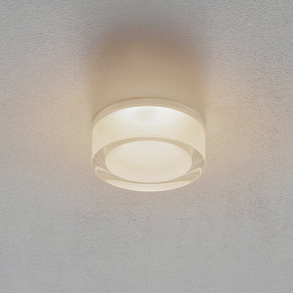 Wever & Ducré Lighting WEVER DUCRÉ Mirbi IP44 1.0 LED vgradna svetilka okrogla, zatemnjen, Bela, Kopalnica, Plastika, Dizajn, Vgradne svetilke okrogle