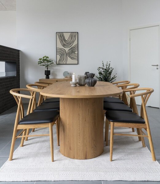 Jedilna miza v topolovem dekorju 100x210 cm Boavista – House Nordic