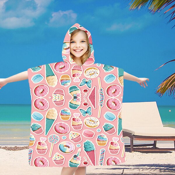 Otroški pončo SWEETIE roza 60x120 cm