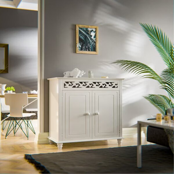 Komoda JERSEY, 76x65x35cm, bela Casaria