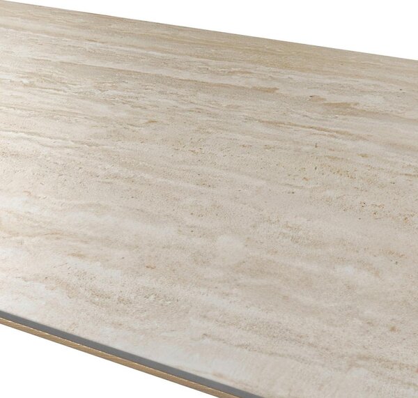Bessagi Home Jedilna Miza Kiano, Naravne Barve, Porcelan, 220x105
