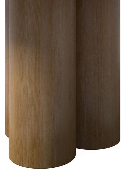 Bessagi Home Jedilna Miza Kiano, Naravne Barve, Porcelan, Ø 130cm