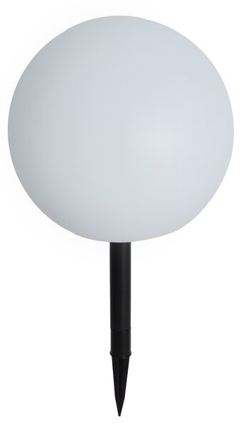 Zunanja svetilka bela 30 cm, vključno z LED IP44 Solar RGBW - Ludger