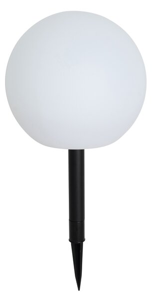 Zunanja svetilka bela 25 cm, vključno z LED IP44 solar RGBW - Ludger