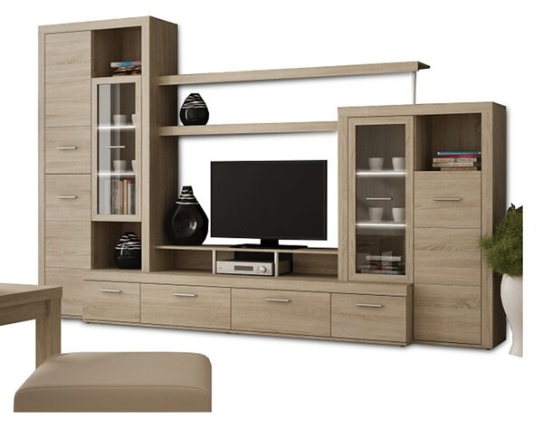 KONDELA Dnevni regal, hrast sonoma, ATLANTIS NEW