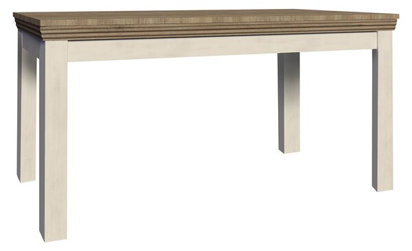 KONDELA Jedilna miza, nordijski bor/divji hrast, 160-203x90 cm, ROYAL ST