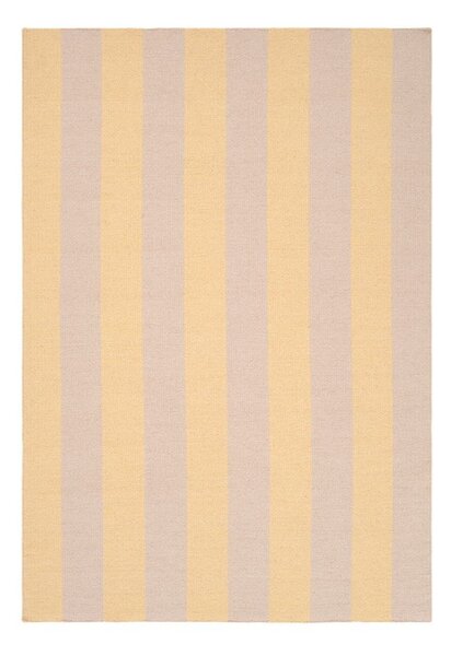 Rumen/bež ročno tkan tekač iz mešanice volne 80x200 cm Sissel – Jotex