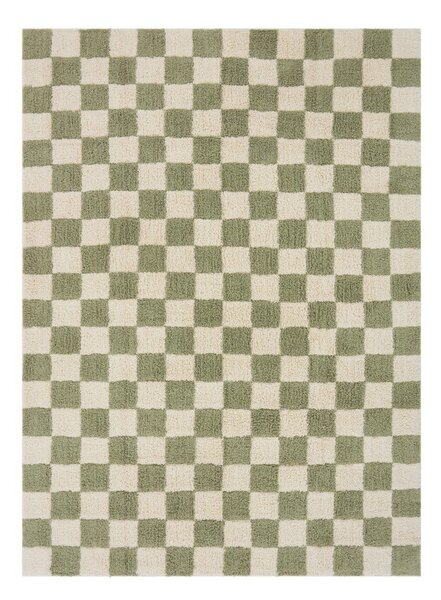 Zelena/kremno bela bombažna preproga 170x240 cm Mela – Jotex