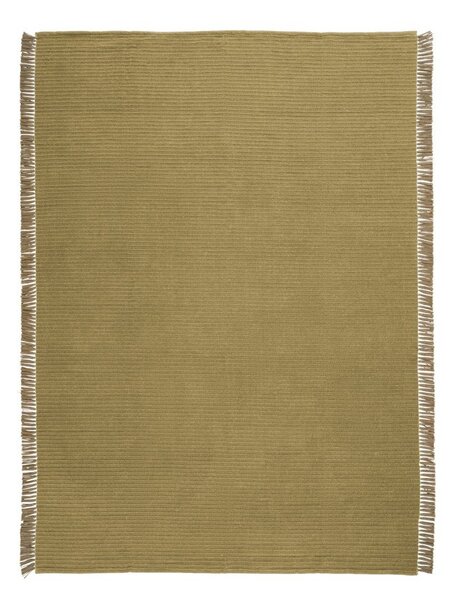 Zelen ročno tkan tekač iz mešanice bombaža 80x150 cm Channa – Jotex
