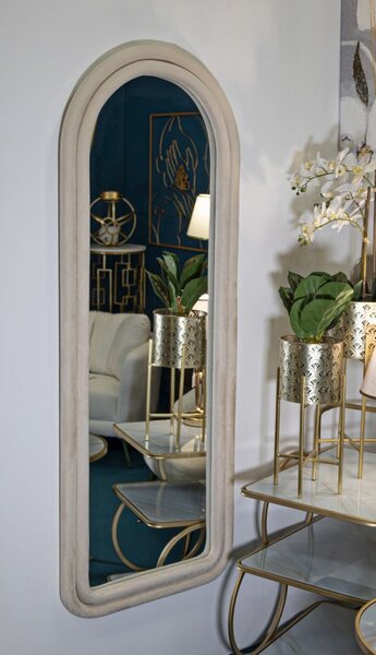 Stensko ogledalo Cloe Cream Velvet
