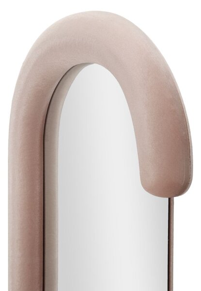 Stensko ogledalo Chantal Pink Velvet