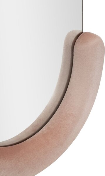 Stensko ogledalo Chantal Pink Velvet