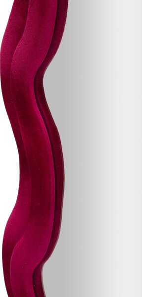 Stensko ogledalo Emily Velvet Fuchsia