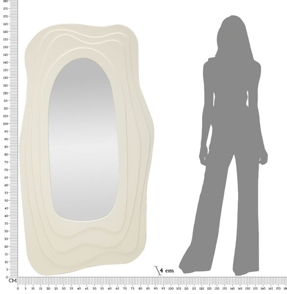 Stensko ogledalo Dafne White