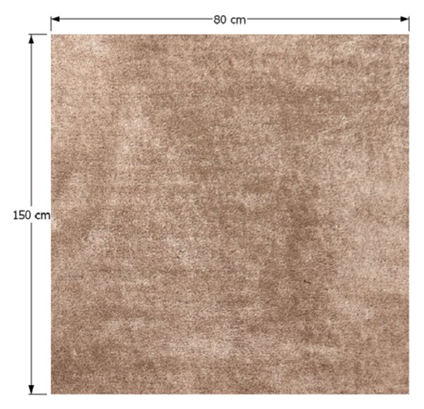 KONDELA Preproga, svetlo rjava, 80 x 150, ANNAG