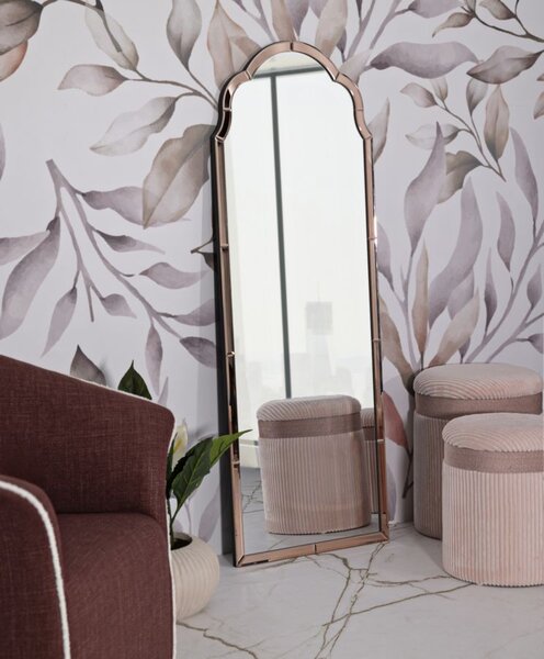 Stensko ogledalo Tangier Pink Large