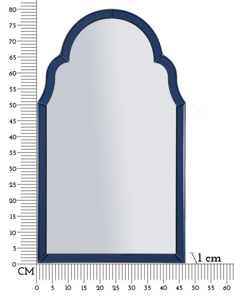 Stensko ogledalo Tangier Blue Small