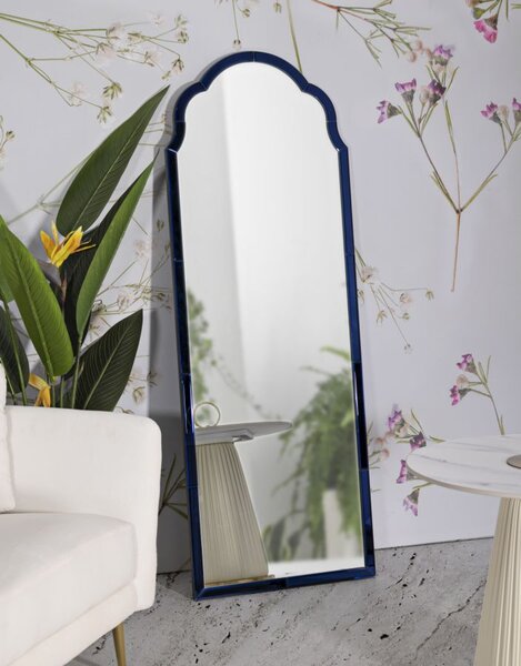 Stensko ogledalo Tangier Blue Large