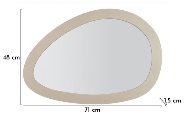 Stensko ogledalo Saturno Dove Grey
