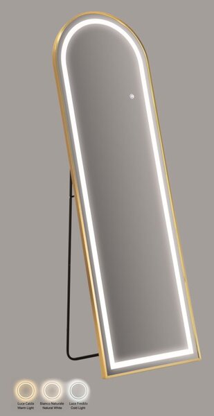 Stojeće ogledalo LED Simple Arc