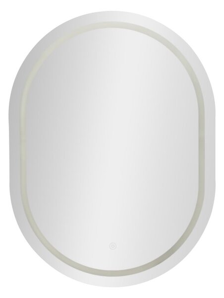 Stensko ogledalo LED Simple Oval