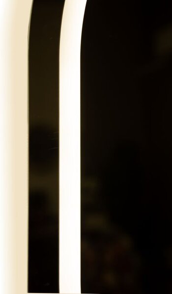 Stensko ogledalo LED Simple Oval