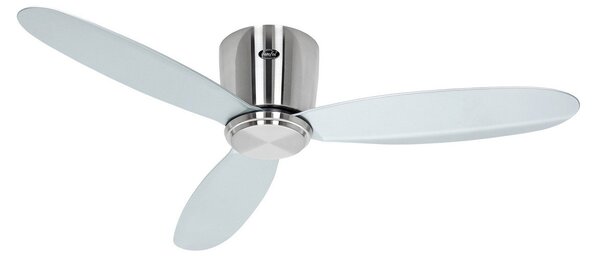 CasaFan Pametni stropni ventilator ECO PLANO II, premer 112 cm, srebrna barva, DC, Kovinska, Dnevna soba / jedilnica, Plastika, Sodobni