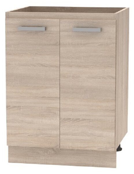 KONDELA Spodnja omara 60 2DV, hrast sonoma, NOVA PLUS NOPL-057-0S