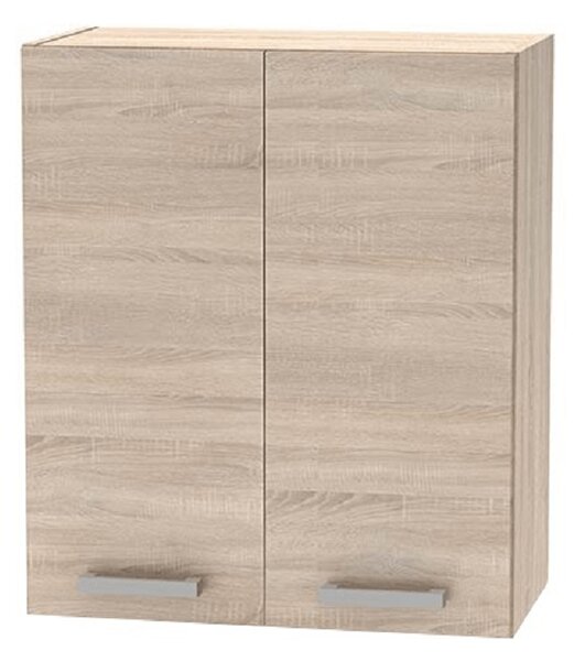 KONDELA Zgornja omara 2DV, hrast sonoma, NOVA PLUS NOPL-007-OH