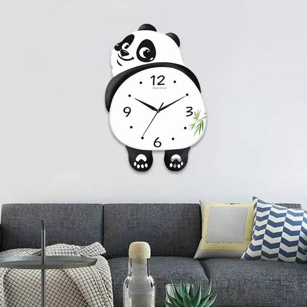 Pandatime™ Plešoča Led Stenska Ura Z Motivom Pande
