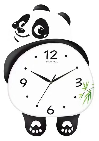 Pandatime™ Plešoča Led Stenska Ura Z Motivom Pande
