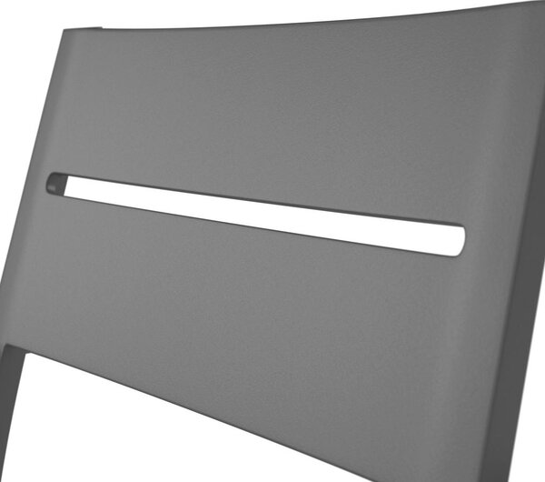 VRTNI STOL aluminij antracit, siva
