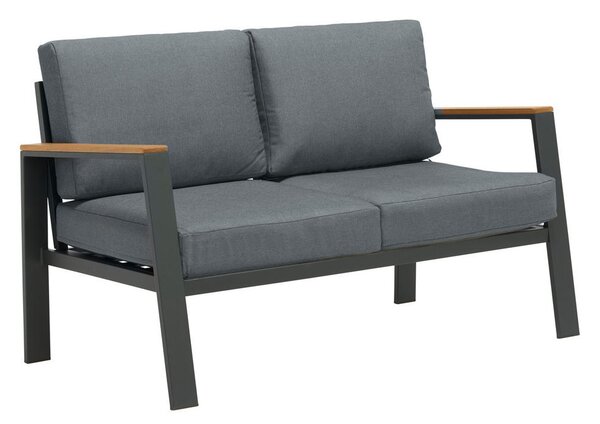 LOUNGE ZOFA tkanina les evkaliptusa masivno aluminij